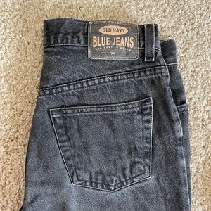 Old Navy 100% Cotton Black Denim Relax Fit Jeans